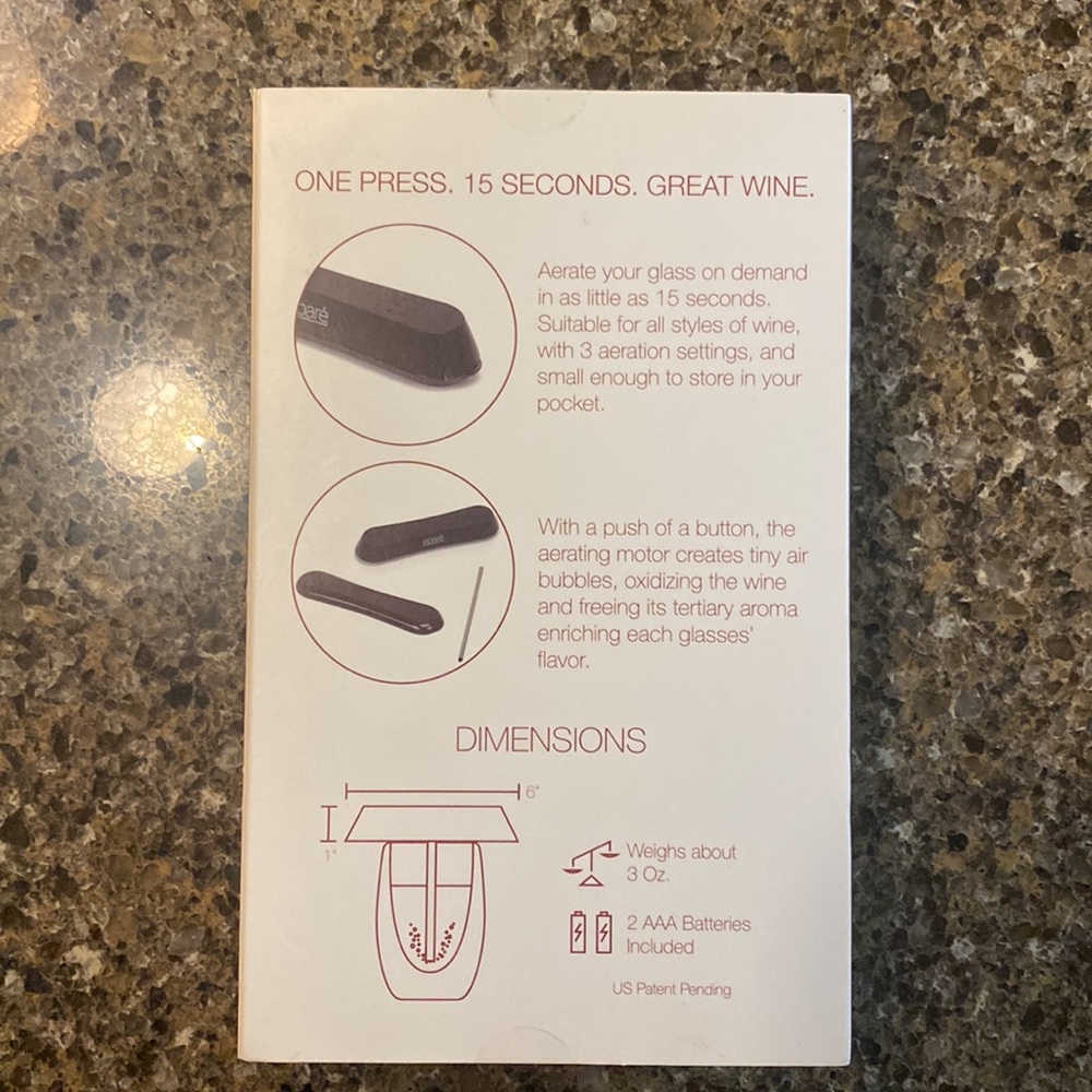 Epare Pocket Wine Aerator - NEW - great gift! - Picture 2 of 5